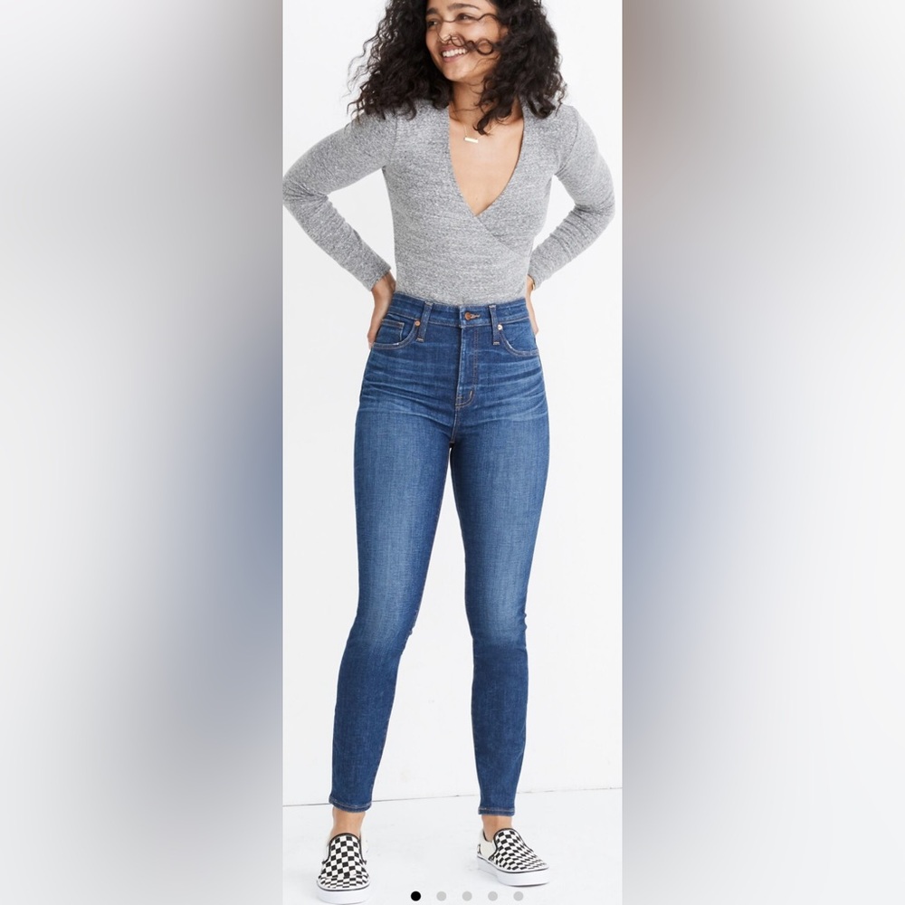 Madewell curvy high rise skinny jeans